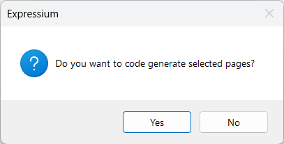 Code Genrate Dialog