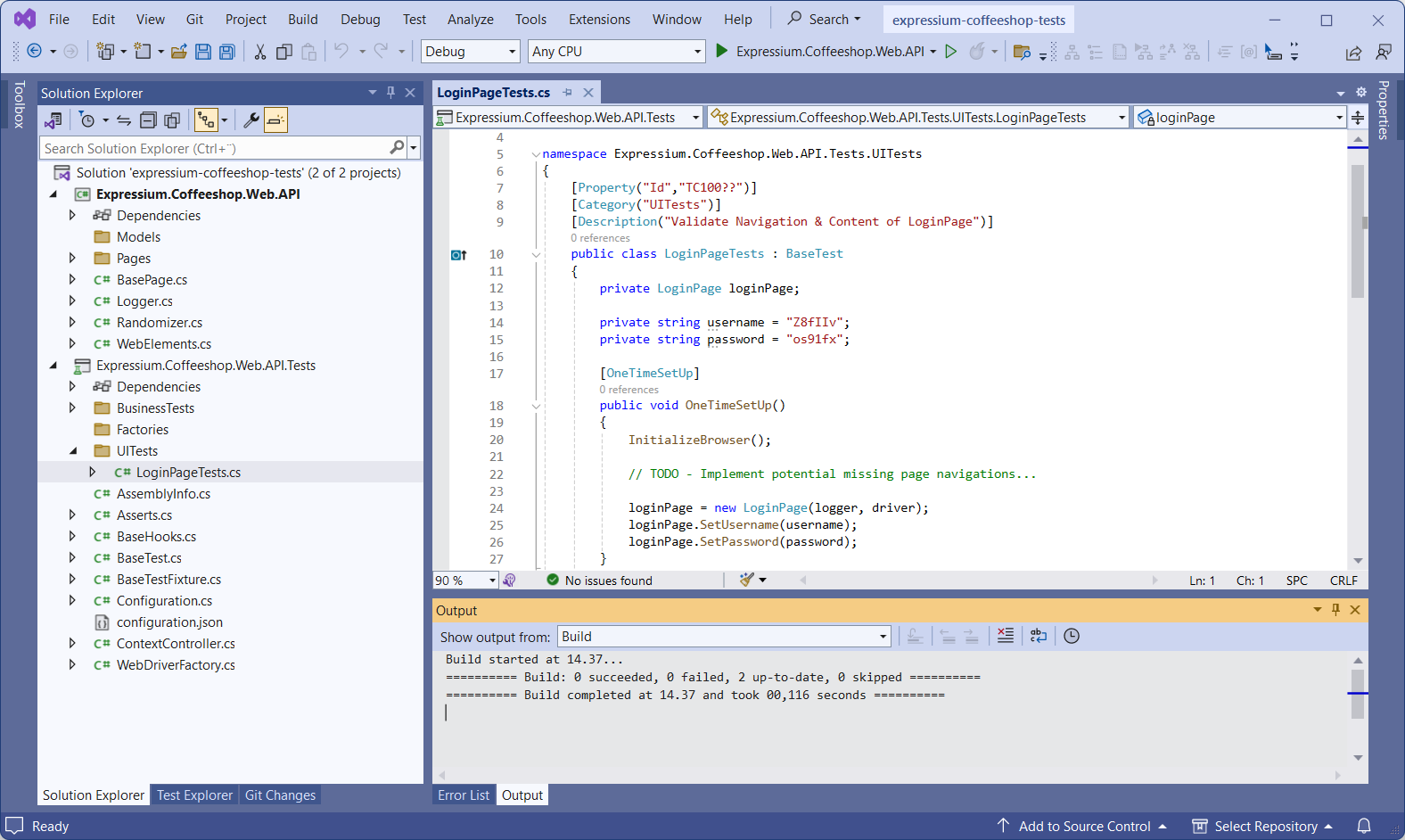 Visual Studio Test